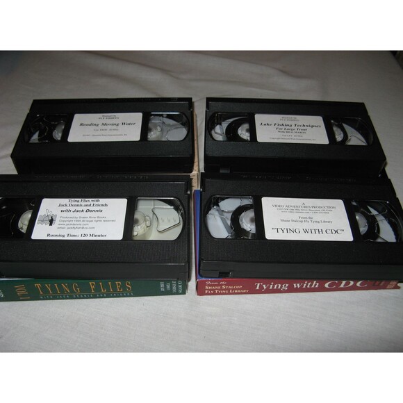 Lot Of 4 Fly Fishing VHS Tapes Bill Marts Shane Stalcup Jack Dennis Jim Watt - Picture 3 of 3